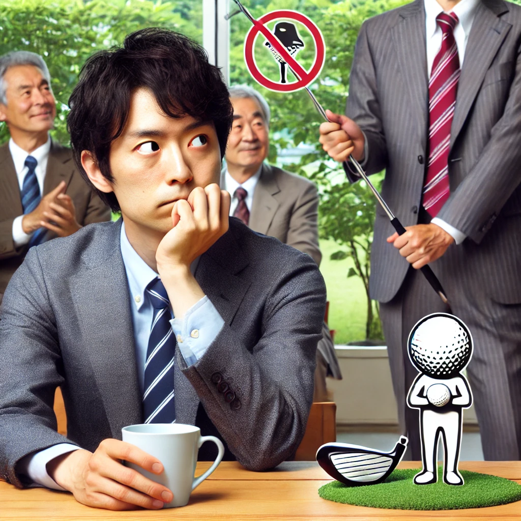 A-Japanese-businessperson-not-playing-golf-indicating-a-shift-in-business-culture-and-networking-practices.webp