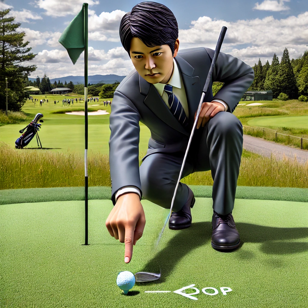 A-realistic-photo-illustration-of-a-Japanese-golfer-handling-an-unplayable-lie-situation-on-a-golf-course-demonstrating-the-proper-technique-for-reso.webp