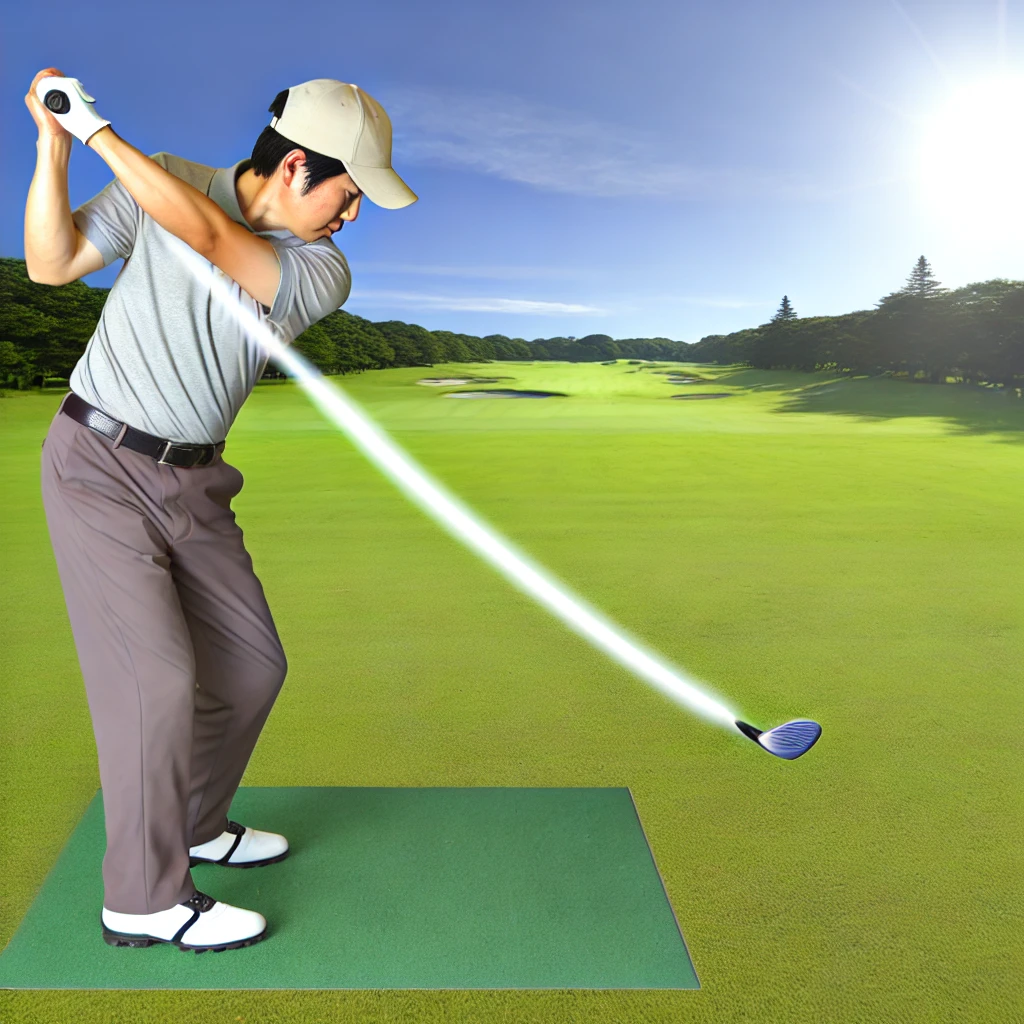 A-detailed-photo-realistic-image-of-a-Japanese-golfer-performing-a-diagonal-backswing.-The-photo-is-taken-from-a-side-angle-focusing-on-the-golfers-.webp