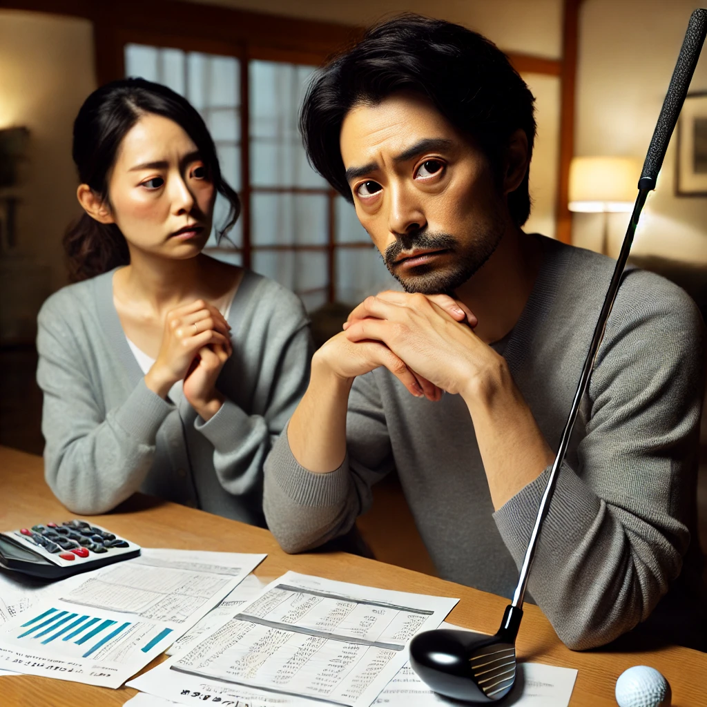 A-realistic-photo-of-a-Japanese-couple-at-home.-The-couple-is-sitting-at-a-table-with-financial-documents-spread-out-in-front-of-them.-The-man-is-hol.webp