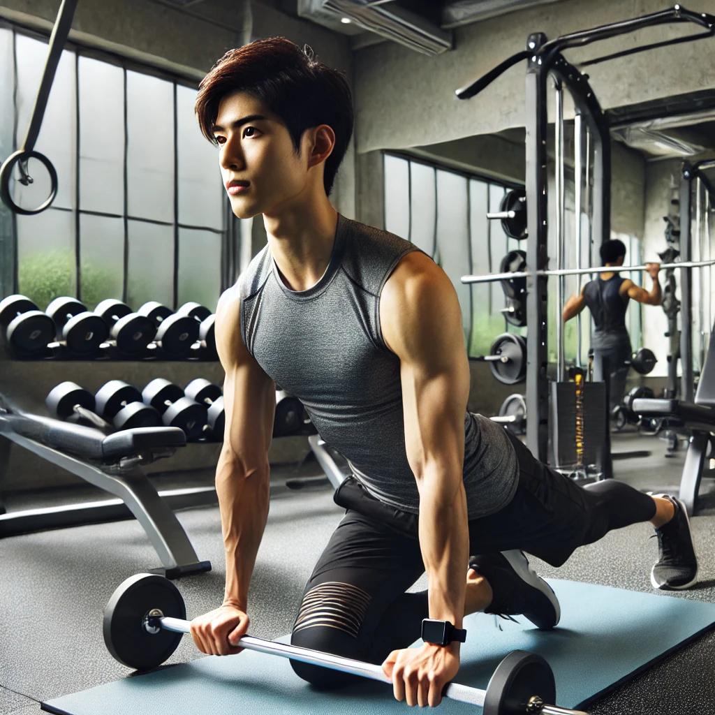 In-a-modern-gym-a-Japanese-person-performing-effective-strength-training-exercises-focusing-on-correct-posture-and-movement-to-maximize-the-impact-o.webp