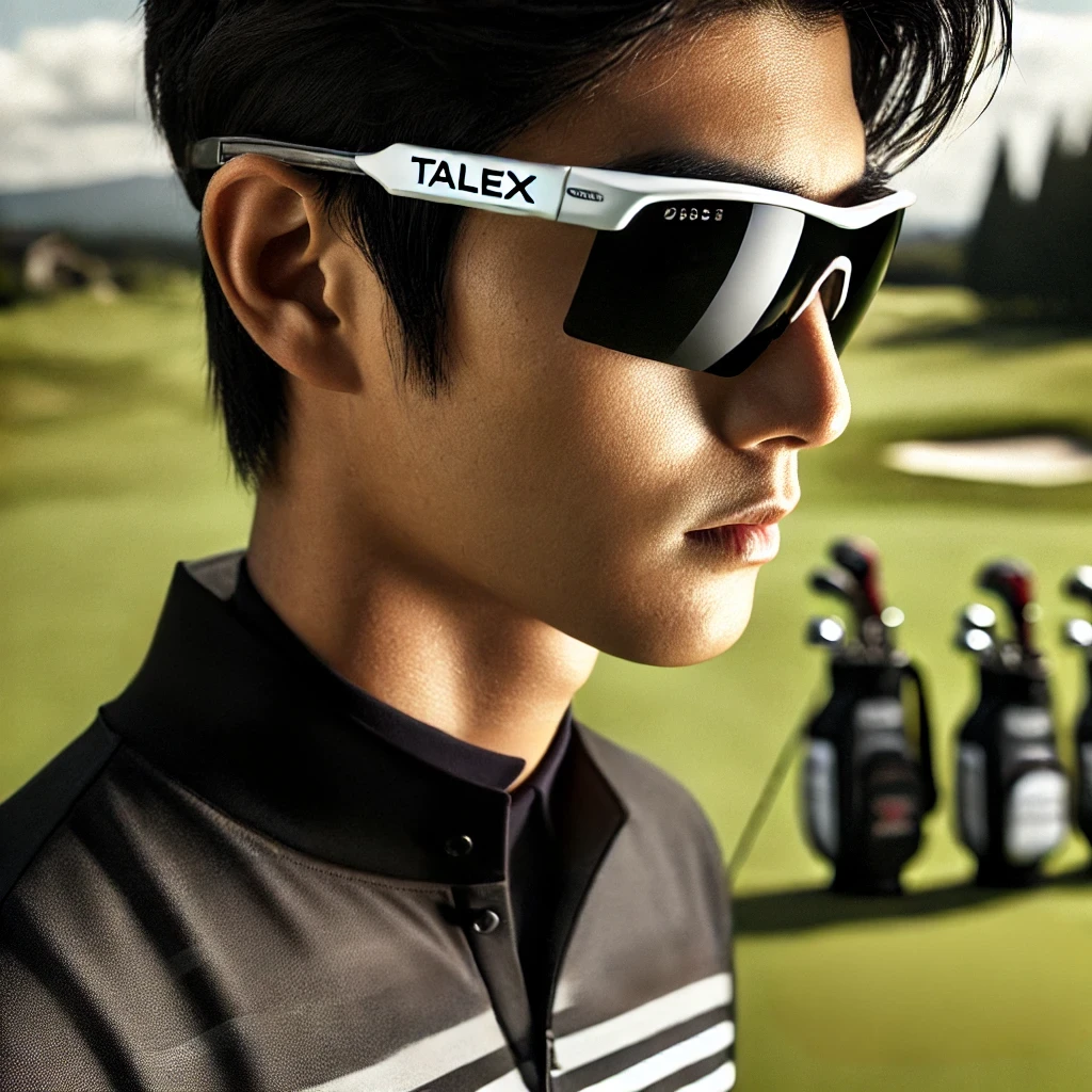 A-close-up-photo-of-a-Japanese-professional-golfer-wearing-sleek-polarized-Talex-sunglasses-standing-on-a-sunny-golf-course.-The-golfer-is-fully-focu.webp