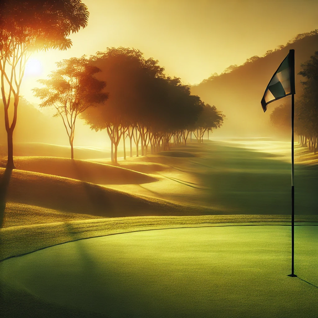 A-serene-golf-course-at-sunrise-highlighting-a-well-maintained-green-a-flagstick-and-a-peaceful-atmosphere-with-soft-lighting-that-evokes-introspec.webp