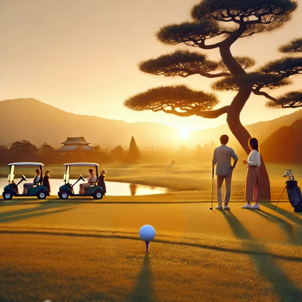 A-high-quality-visually-appealing-photograph-capturing-the-essence-of-Golf-matchmaking-for-meeting-women-apps.-The-scene-features-a-serene-golf-cou.webp