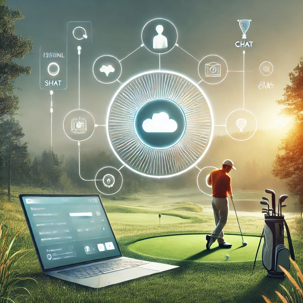 A-high-quality-conceptual-photograph-depicting-the-journey-of-using-a-golf-matchmaking-app-showcasing-the-initial-setup-a-virtual-chat-and-a-seren.webp