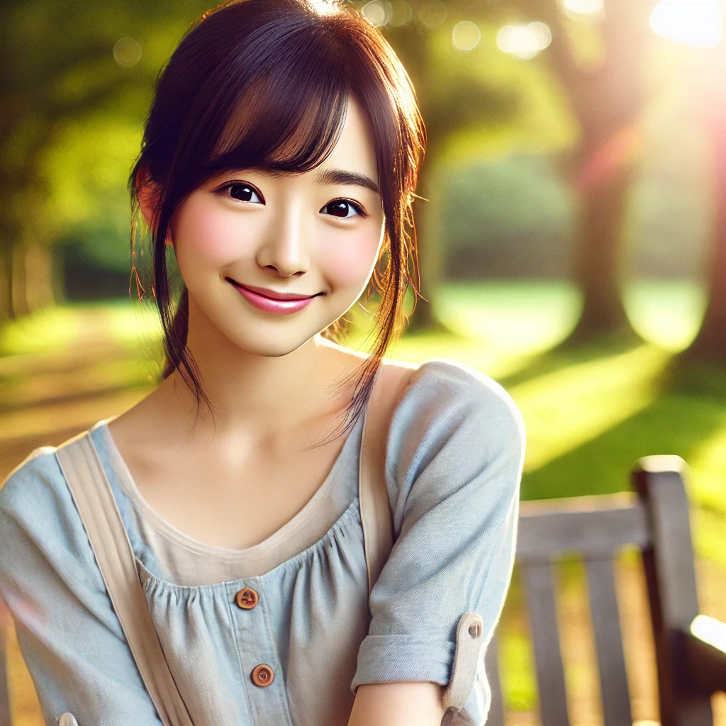 A-photo-style-illustration-of-a-young-Japanese-woman-with-a-cheerful-and-youthful-appearance-dressed-casually-in-natural-lighting.-Her-features-empha.webp