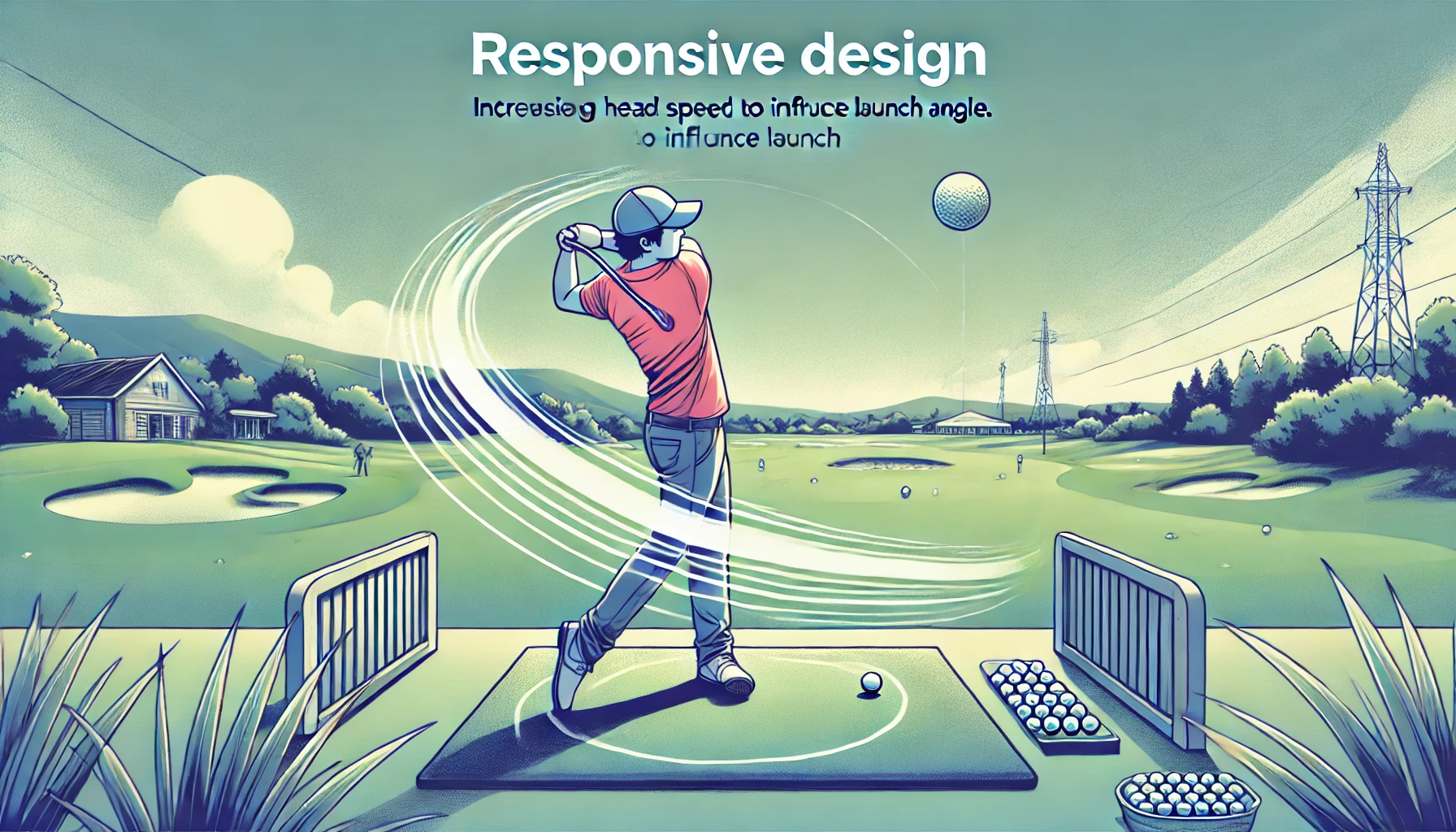 A-responsive-design-style-illustration-of-a-Japanese-golfer-practicing-on-a-driving-range-focusing-on-increasing-their-head-speed-to-influence-launch.webp